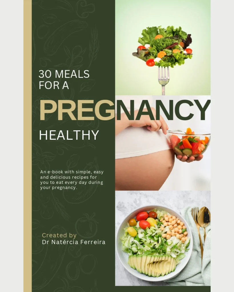 About Me Fertility and pregnancy nutrition ebook cover by fertility and pregnancy dietitian Natércia Ferreira